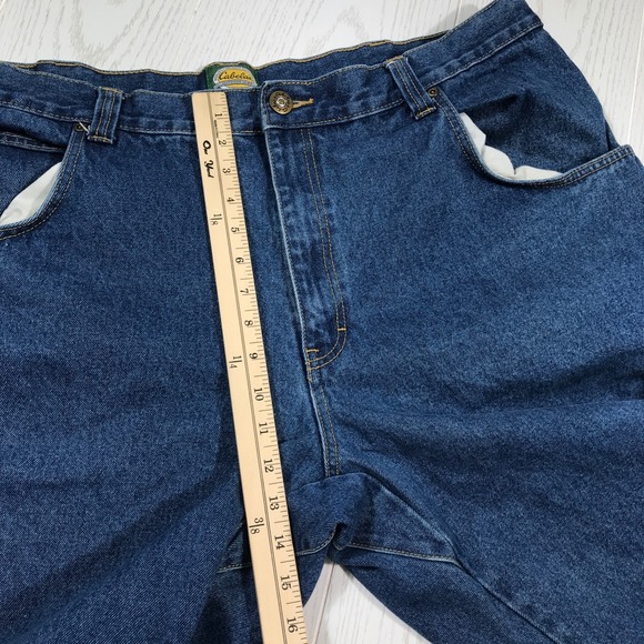 Cabelas Outdoor Gear Carpenter Jeans Men 44x29 Blue Denim Cotton Work Lot Of 2 - Picture 15 of 16